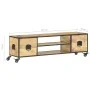 Massives Mangoholz-TV-Möbel 130x30x39 cm von vidaXL, TV-Möbel - Ref: Foro24-286377, Preis: 189,32 €, Rabatt: %