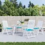 Cojines para silla de jardín 4 uds tela turquesa 50x50x3 cm by vidaXL, Cushions for chairs and sofas - Ref: Foro24-361096, Pr...