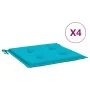 Cojines para silla de jardín 4 uds tela turquesa 50x50x3 cm by vidaXL, Cushions for chairs and sofas - Ref: Foro24-361096, Pr...