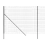 Anthrazitgrauer verzinkter Stahldrahtzaun 1,8x25 m von vidaXL, Zaunpaneele - Ref: Foro24-154221, Preis: 214,84 €, Rabatt: %
