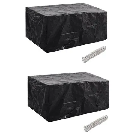 Garden furniture cover 2 pcs set rattan 4 people 8 eyelets by vidaXL, Garden furniture covers - Ref: Foro24-279122, Price: 32...
