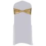 Lazo de silla elástico 25 uds con broche de diamante dorado de vidaXL, Fundas - Ref: Foro24-133579, Precio: 41,12 €, Descuent...