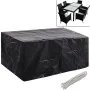 Gartenmöbelbezug 2-teiliges Set Rattan 6 Personen 10 Ösen von vidaXL, Abdeckungen für Gartenmöbel - Ref: Foro24-279123, Preis...