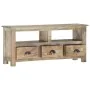 Mueble de TV de madera maciza de mango 110x30x50 cm de vidaXL, Muebles TV - Ref: Foro24-286384, Precio: 255,65 €, Descuento: %