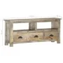 Mueble de TV de madera maciza de mango 110x30x50 cm de vidaXL, Muebles TV - Ref: Foro24-286384, Precio: 255,65 €, Descuento: %