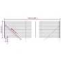 Anthrazitgrauer verzinkter Stahldrahtzaun 1,4x25 m von vidaXL, Zaunpaneele - Ref: Foro24-154219, Preis: 173,13 €, Rabatt: %