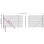 Cerca de alambre de acero galvanizado gris antracita 1,4x25 m de vidaXL, Paneles de vallas - Ref: Foro24-154219, Precio: 173,...