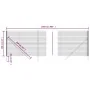 Anthrazitgrauer verzinkter Stahldrahtzaun 1,6x25 m von vidaXL, Zaunpaneele - Ref: Foro24-154220, Preis: 192,12 €, Rabatt: %