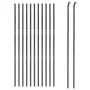 Anthracite gray galvanized steel wire fence 2.2x25 m by vidaXL, fence panels - Ref: Foro24-154223, Price: 264,23 €, Discount: %