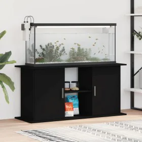 Black engineered wood aquarium support 121x41x58 cm by vidaXL, Aquarium supports - Ref: Foro24-833616, Price: 140,86 €, Disco...