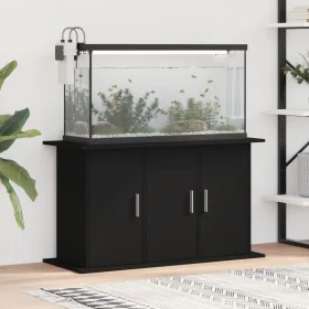 Black engineered wood aquarium support 101x41x58 cm by vidaXL, Aquarium supports - Ref: Foro24-833632, Price: 101,11 €, Disco...