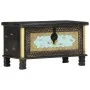 Black mango wood storage trunk 80x40x45 cm by vidaXL, Storage trunks - Ref: Foro24-286396, Price: 215,57 €, Discount: %