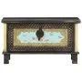 Black mango wood storage trunk 80x40x45 cm by vidaXL, Storage trunks - Ref: Foro24-286396, Price: 215,57 €, Discount: %