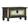 Black mango wood storage trunk 80x40x45 cm by vidaXL, Storage trunks - Ref: Foro24-286396, Price: 215,57 €, Discount: %