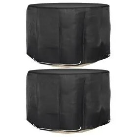 Fundas para muebles de jardín 2 uds 6 ojales redonda Ø125x75 cm de vidaXL, Fundas para muebles de jardín - Ref: Foro24-315534...