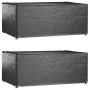 Fundas muebles jardín 2 uds 8 ojales rectangular 180x122x75 cm de vidaXL, Fundas para muebles de jardín - Ref: Foro24-3155347...