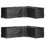 Fundas muebles jardín forma de L 2 uds 18 ojales 285x220x80 cm de vidaXL, Fundas para muebles de jardín - Ref: Foro24-3155378...