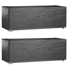 Gartenmöbelabdeckungen 2 Einheiten 8 Ösen rechteckig 192x82x65 cm von vidaXL, Abdeckungen für Gartenmöbel - Ref: Foro24-31553...