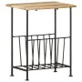 Solid mango wood and steel magazine rack 40x30x50 cm by vidaXL, Magazine racks - Ref: Foro24-286465, Price: 98,34 €, Discount: %