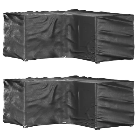 L-förmige Gartenmöbelabdeckungen 2 Einheiten 12 Ösen 185x185x90 cm von vidaXL, Abdeckungen für Gartenmöbel - Ref: Foro24-3155...