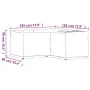 Fundas muebles jardín forma de L 2 uds 12 ojales 185x185x90 cm de vidaXL, Fundas para muebles de jardín - Ref: Foro24-3155369...