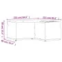 L-förmige Gartenmöbelabdeckungen 2 Einheiten 16 Ösen 215x215x90 cm von vidaXL, Abdeckungen für Gartenmöbel - Ref: Foro24-3155...