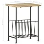 Solid mango wood and steel magazine rack 40x30x50 cm by vidaXL, Magazine racks - Ref: Foro24-286465, Price: 98,34 €, Discount: %