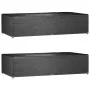 Fundas muebles jardín 2 uds 12 ojales rectangular 315x160x75 cm de vidaXL, Fundas para muebles de jardín - Ref: Foro24-315536...
