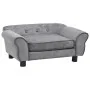 Gray plush dog sofa 72x45x30 cm by vidaXL, Beds for dogs - Ref: Foro24-170951, Price: 88,73 €, Discount: %