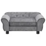 Gray plush dog sofa 72x45x30 cm by vidaXL, Beds for dogs - Ref: Foro24-170951, Price: 88,73 €, Discount: %