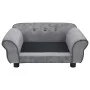 Gray plush dog sofa 72x45x30 cm by vidaXL, Beds for dogs - Ref: Foro24-170951, Price: 88,73 €, Discount: %