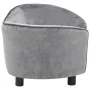 Sofá para perros felpa gris 69x49x40 cm de vidaXL, Camas para perros - Ref: Foro24-170941, Precio: 108,43 €, Descuento: %