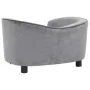 Sofá para perros felpa gris 69x49x40 cm de vidaXL, Camas para perros - Ref: Foro24-170941, Precio: 108,43 €, Descuento: %