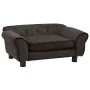Plush brown dog sofa 72x45x30 cm by vidaXL, Beds for dogs - Ref: Foro24-170952, Price: 95,60 €, Discount: %