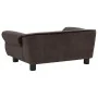 Plush brown dog sofa 72x45x30 cm by vidaXL, Beds for dogs - Ref: Foro24-170952, Price: 95,60 €, Discount: %