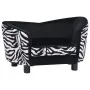 Black plush dog sofa 68x38x38 cm by vidaXL, Beds for dogs - Ref: Foro24-170962, Price: 92,38 €, Discount: %