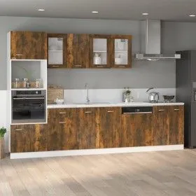 Ofenschrank aus geräuchertem Eichenholz, 60 x 46 x 81,5 cm von vidaXL, Küchenschränke - Ref: Foro24-815561, Preis: 55,99 €, R...