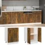 Smoked oak engineered wood oven cabinet 60x46x81.5 cm by vidaXL, Kitchen cabinets - Ref: Foro24-815561, Price: 55,99 €, Disco...