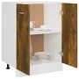 Smoked oak engineered wood oven cabinet 60x46x81.5 cm by vidaXL, Kitchen cabinets - Ref: Foro24-815561, Price: 55,99 €, Disco...