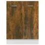 Smoked oak engineered wood oven cabinet 60x46x81.5 cm by vidaXL, Kitchen cabinets - Ref: Foro24-815561, Price: 55,99 €, Disco...