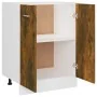 Smoked oak engineered wood oven cabinet 60x46x81.5 cm by vidaXL, Kitchen cabinets - Ref: Foro24-815561, Price: 55,99 €, Disco...