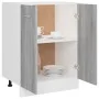 Unterer Küchenschrank aus grauem Sperrholz, 60 x 46 x 81,5 cm von vidaXL, Küchenschränke - Ref: Foro24-815562, Preis: 74,39 €...