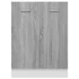 Unterer Küchenschrank aus grauem Sperrholz, 60 x 46 x 81,5 cm von vidaXL, Küchenschränke - Ref: Foro24-815562, Preis: 74,39 €...