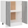 Unterer Küchenschrank aus grauem Sperrholz, 60 x 46 x 81,5 cm von vidaXL, Küchenschränke - Ref: Foro24-815562, Preis: 74,39 €...
