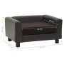Hundesofa aus Plüsch und Kunstleder in Braun 60x43x30 cm von vidaXL, Betten für Hunde - Ref: Foro24-170961, Preis: 73,18 €, R...