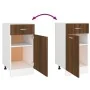 Unterschrank für Küche aus braunem Ingenieurholz 40x46x81,5 cm von vidaXL, Küchenschränke - Ref: Foro24-815572, Preis: 53,45 ...