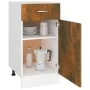 Smoked oak engineered wood kitchen base cabinet by vidaXL, Kitchen cabinets - Ref: Foro24-815570, Price: 53,70 €, Discount: %