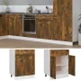 Smoked oak engineered wood kitchen base cabinet by vidaXL, Kitchen cabinets - Ref: Foro24-815576, Price: 81,02 €, Discount: %