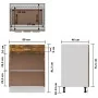 Smoked oak engineered wood kitchen base cabinet by vidaXL, Kitchen cabinets - Ref: Foro24-815576, Price: 81,02 €, Discount: %