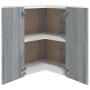 Corner hanging wardrobe in gray Sonoma engineered wood by vidaXL, Kitchen cabinets - Ref: Foro24-815598, Price: 79,12 €, Disc...